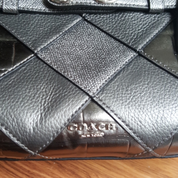 Coach Blake Carryall patchwork silver purse - rare - Picture 4 of 8